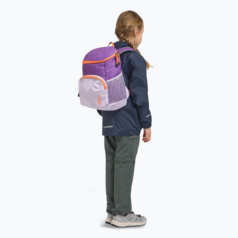 Jack Wolfskin Erlebnis 11 l tenger rózsaszínű gyerek hátizsák 9