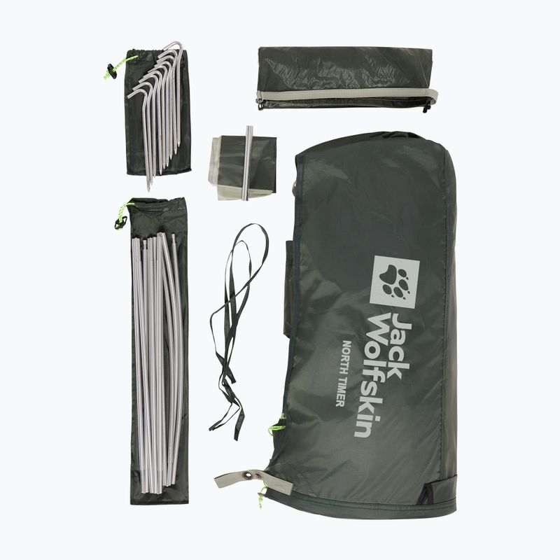 1 személyes trekking sátor Jack Wolfskin North Timer island moss 14