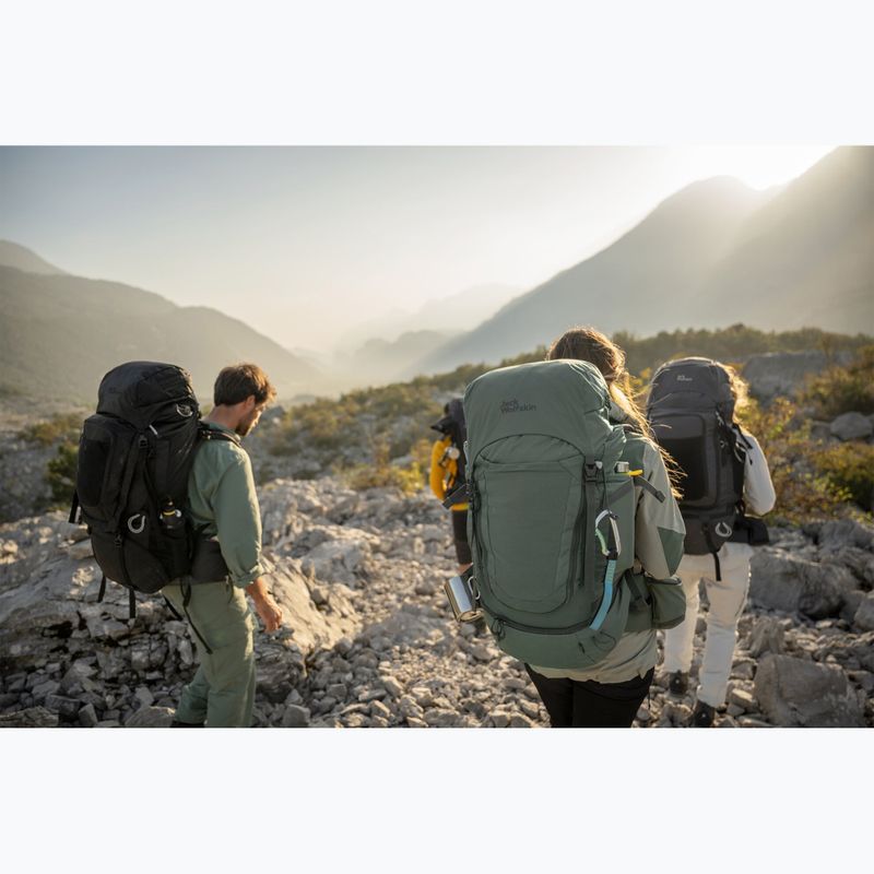 Jack Wolfskin Highland Trail női trekking hátizsák 50+5 l sövény zöld 3