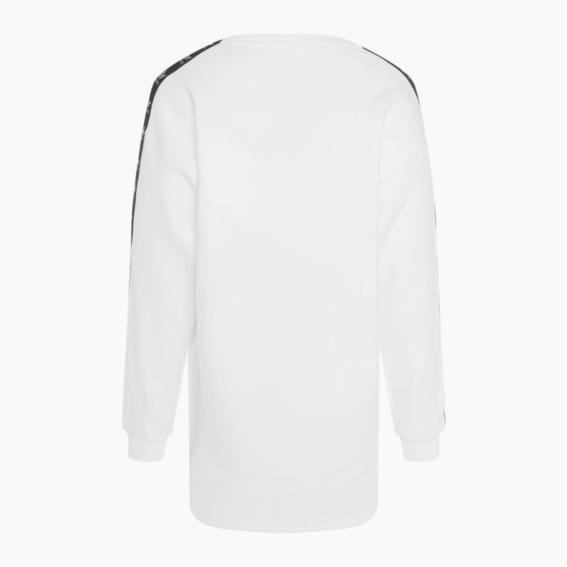 Női ruha adidas Crew hosszú ujjú ruha fehér 2