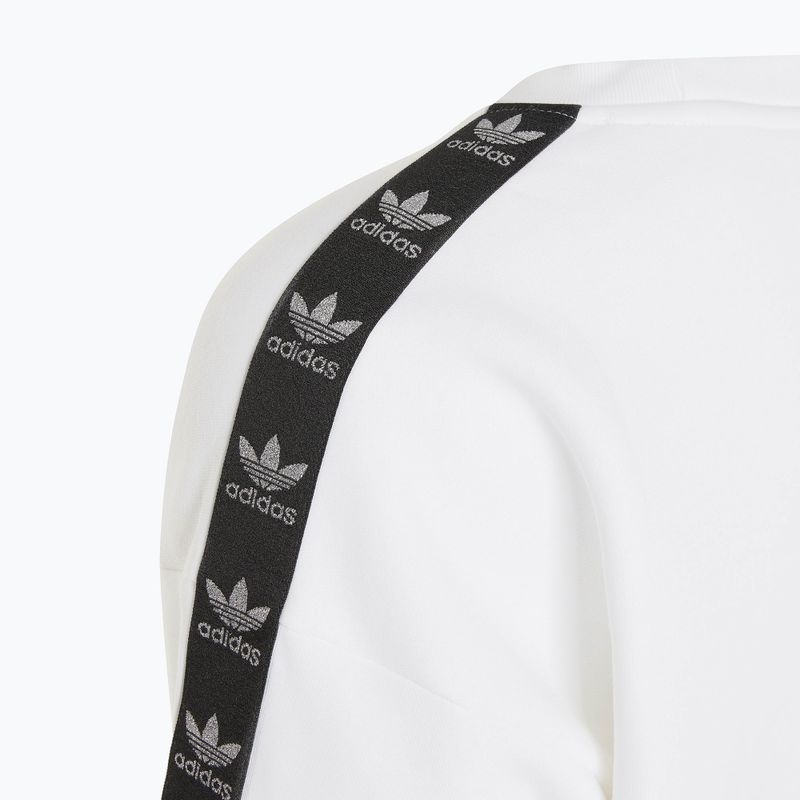 Női ruha adidas Crew hosszú ujjú ruha fehér 3