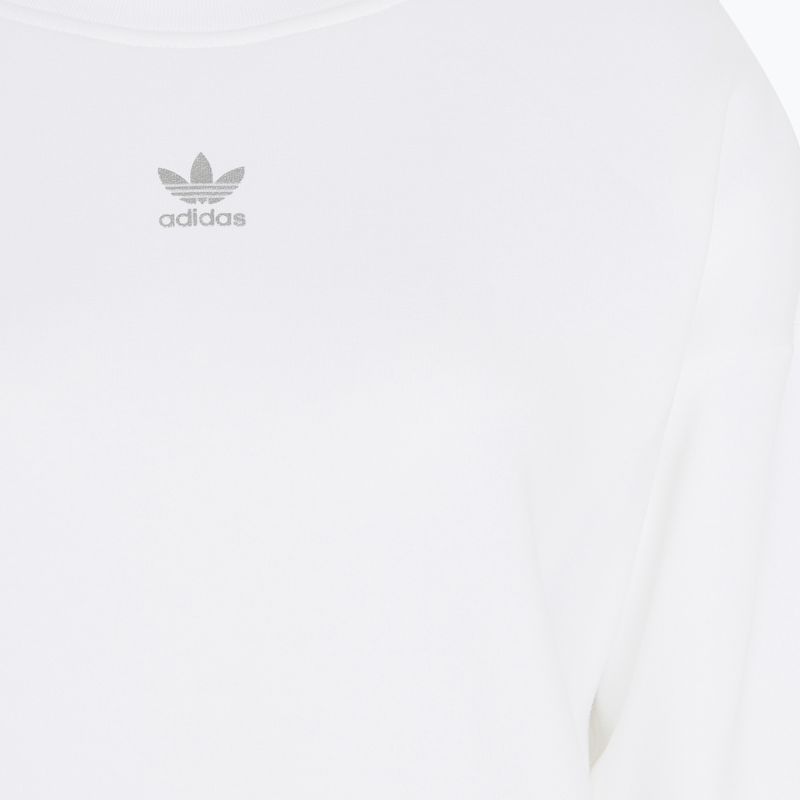 Női ruha adidas Crew hosszú ujjú ruha fehér 4