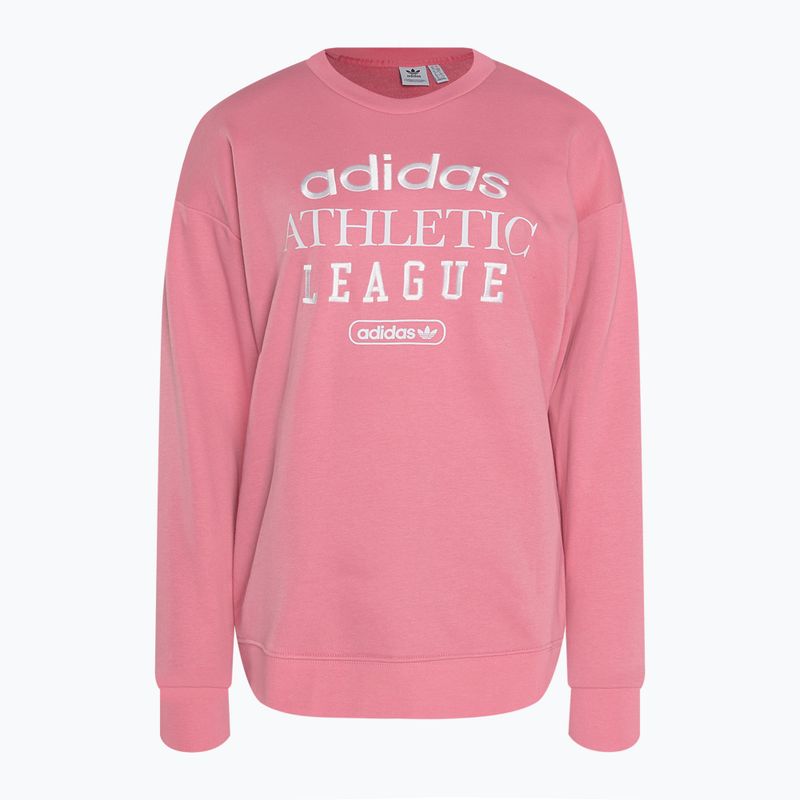 Női adidas Retro Luxury Crew pulóver rózsaszínű színben