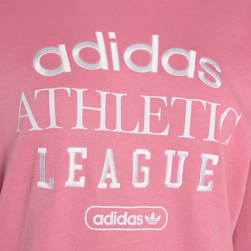 Női adidas Retro Luxury Crew pulóver rózsaszínű színben 4