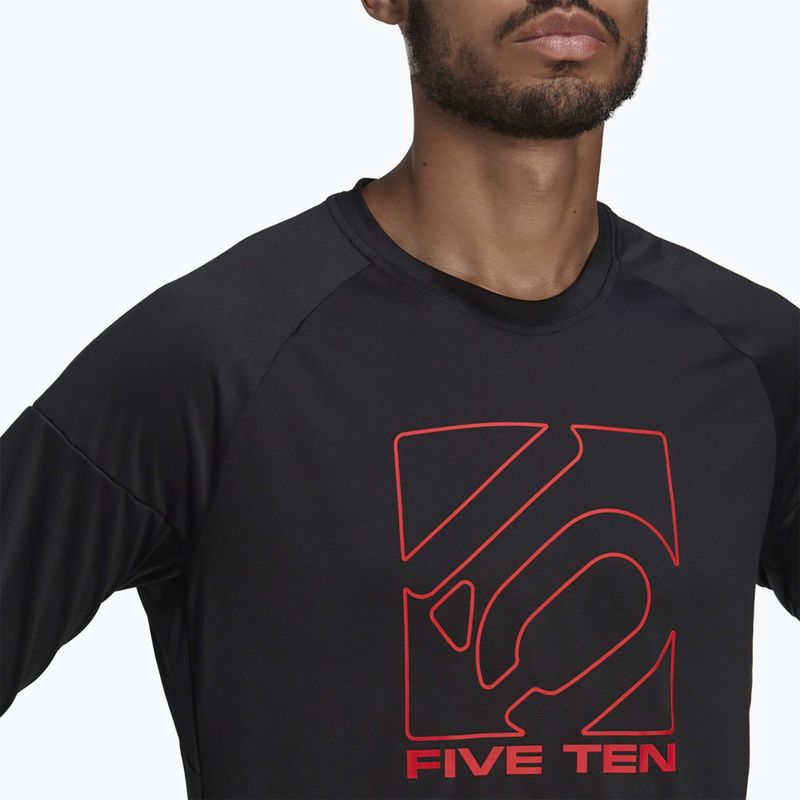 Férfi kerékpáros hosszú ujjú adidas FIVE TEN fekete 5