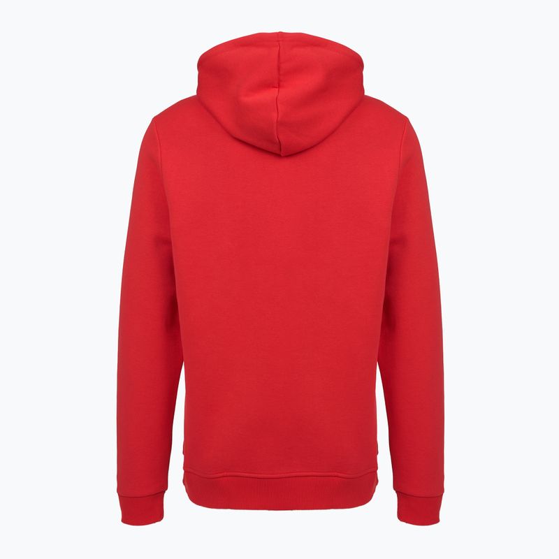 Férfi Reebok Identity Big Logo Fleece kapucnis pulóver vörös/fekete 2