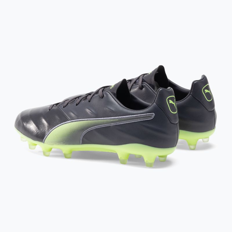 PUMA King Pro 21 FG férfi futballcipő fekete-zöld 106549 05 3