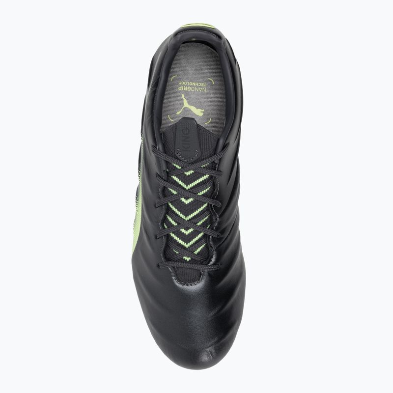 PUMA King Platinum 21 FG/AG férfi futballcipő fekete-zöld 106478 05 6