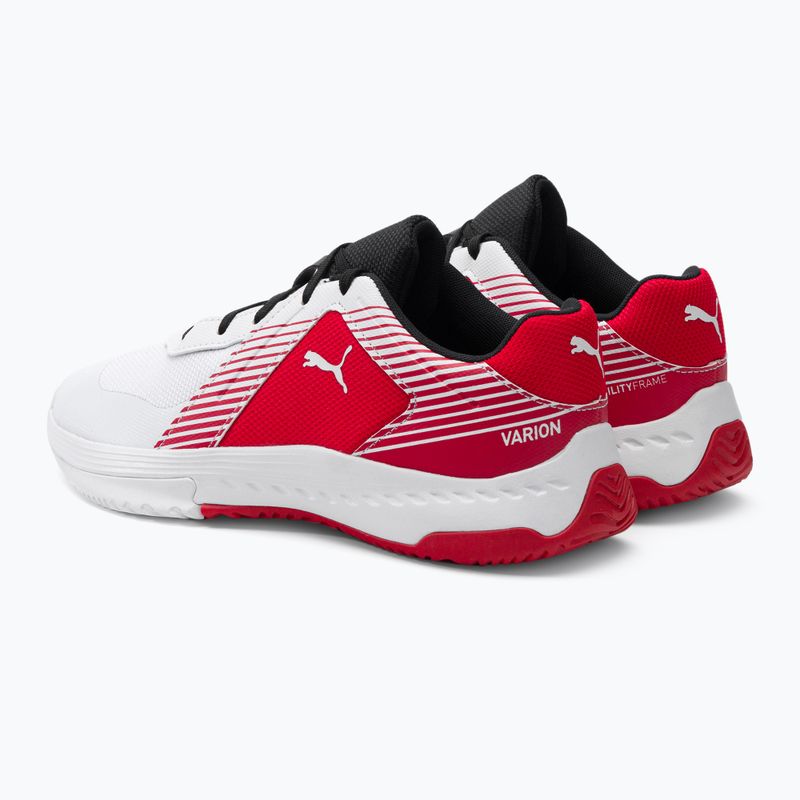 PUMA Varion Jr fehér-piros gyermek röplabda cipő 10658507 3