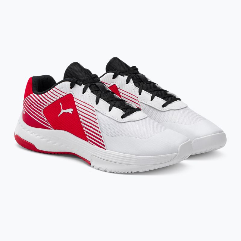PUMA Varion Jr fehér-piros gyermek röplabda cipő 10658507 4