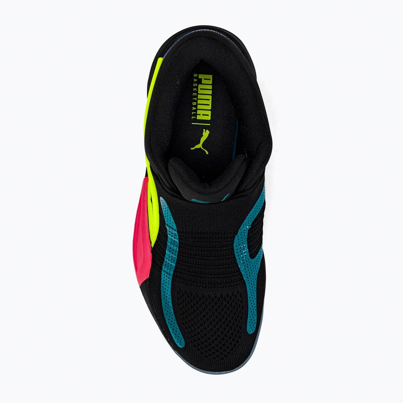 PUMA Rise Nitro fekete gyerek kosárlabda cipő 377012 03 6