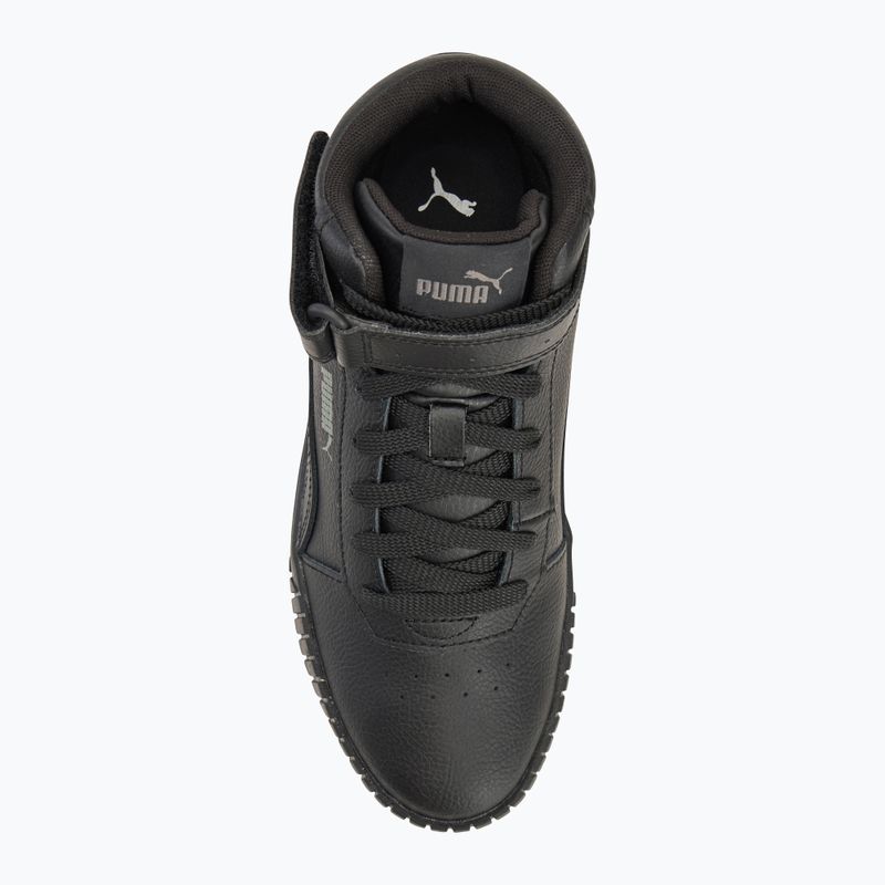 PUMA Carina 2.0 Mid Jr gyermek cipő puma fekete/puma fekete/sötét árnyék 5