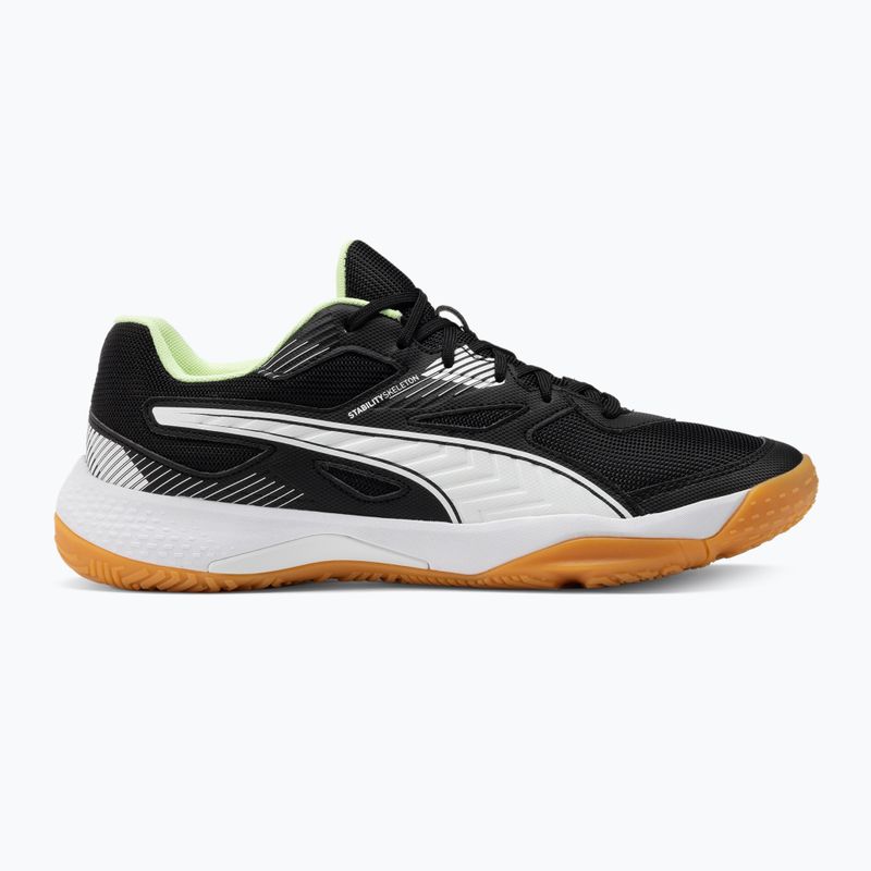 PUMA Solarflash II fekete-fehér röplabda cipő 10688201 2