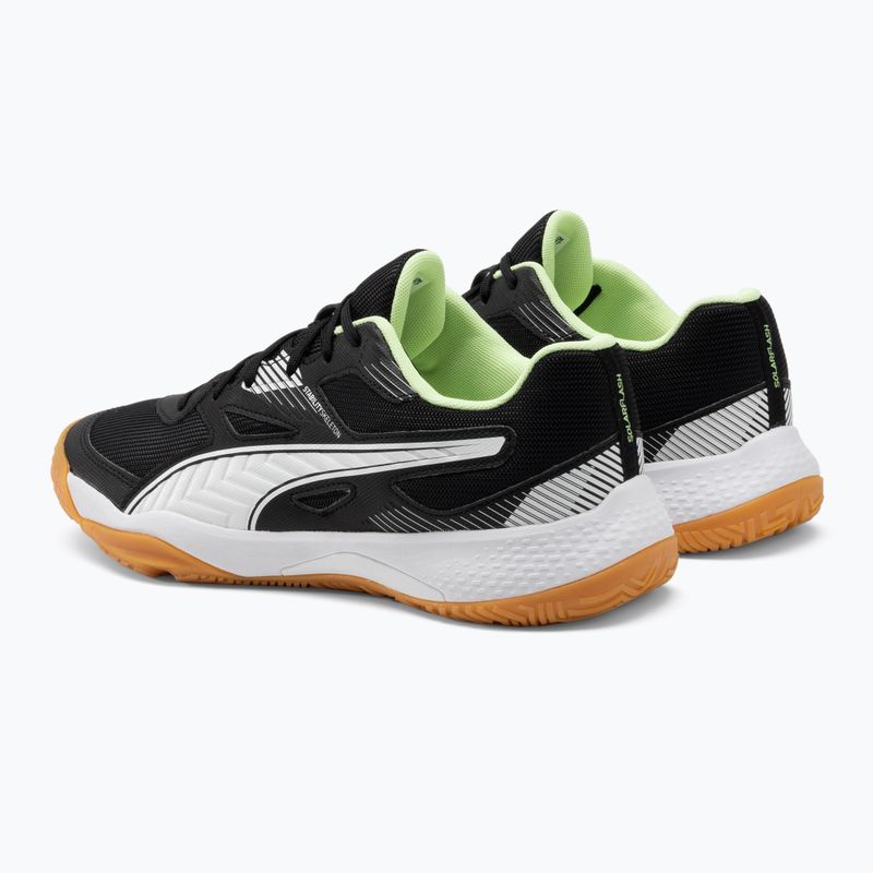 PUMA Solarflash II fekete-fehér röplabda cipő 10688201 3