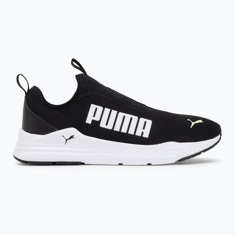 Férfi PUMA Wired Rapid cipő puma fekete / puma fehér / fluo sárga 2
