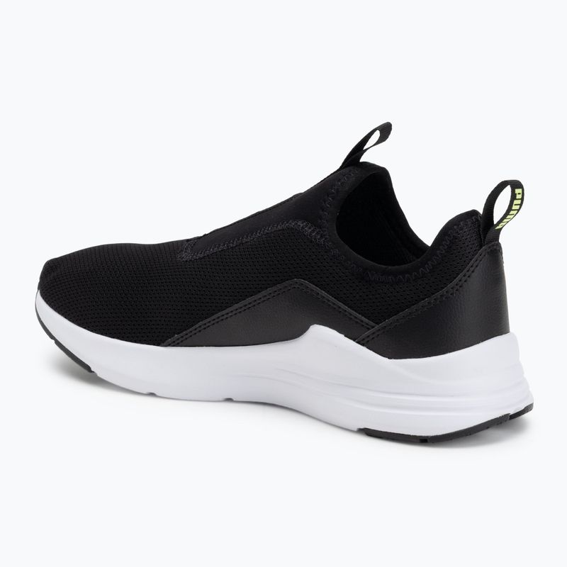 Férfi PUMA Wired Rapid cipő puma fekete / puma fehér / fluo sárga 3