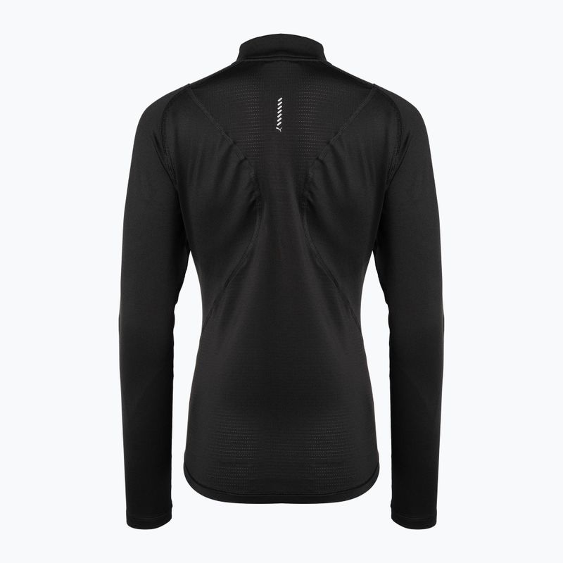 Női futó póló PUMA Run Cloudspun 1/2 Zip fekete 523287 01 2