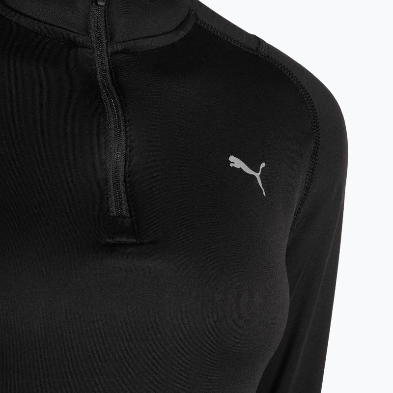 Női futó póló PUMA Run Cloudspun 1/2 Zip fekete 523287 01 3