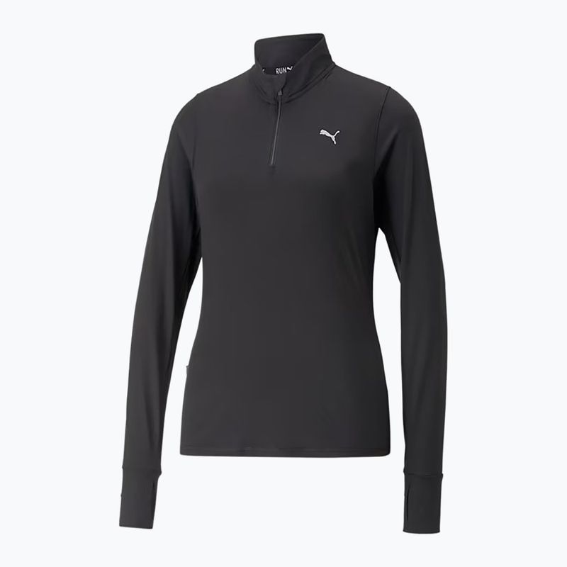 Női futó pulóver PUMA Run Favorite 1/4 Zip puma fekete