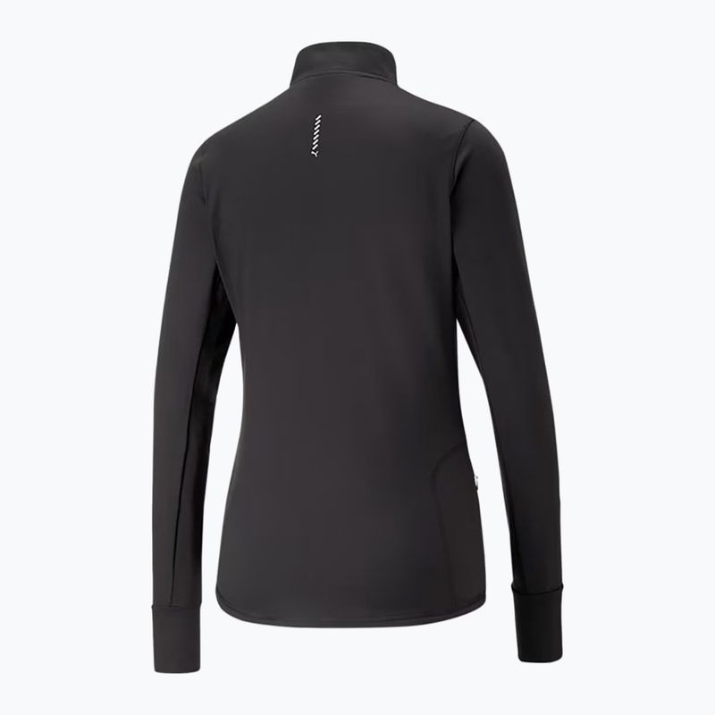 Női futó pulóver PUMA Run Favorite 1/4 Zip puma fekete 2