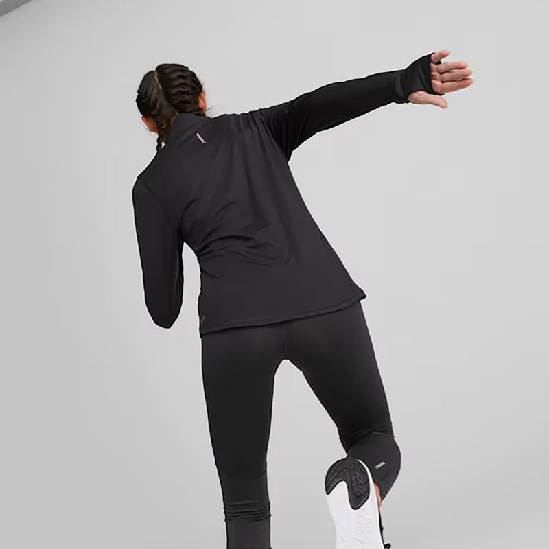 Női futó pulóver PUMA Run Favorite 1/4 Zip puma fekete 4