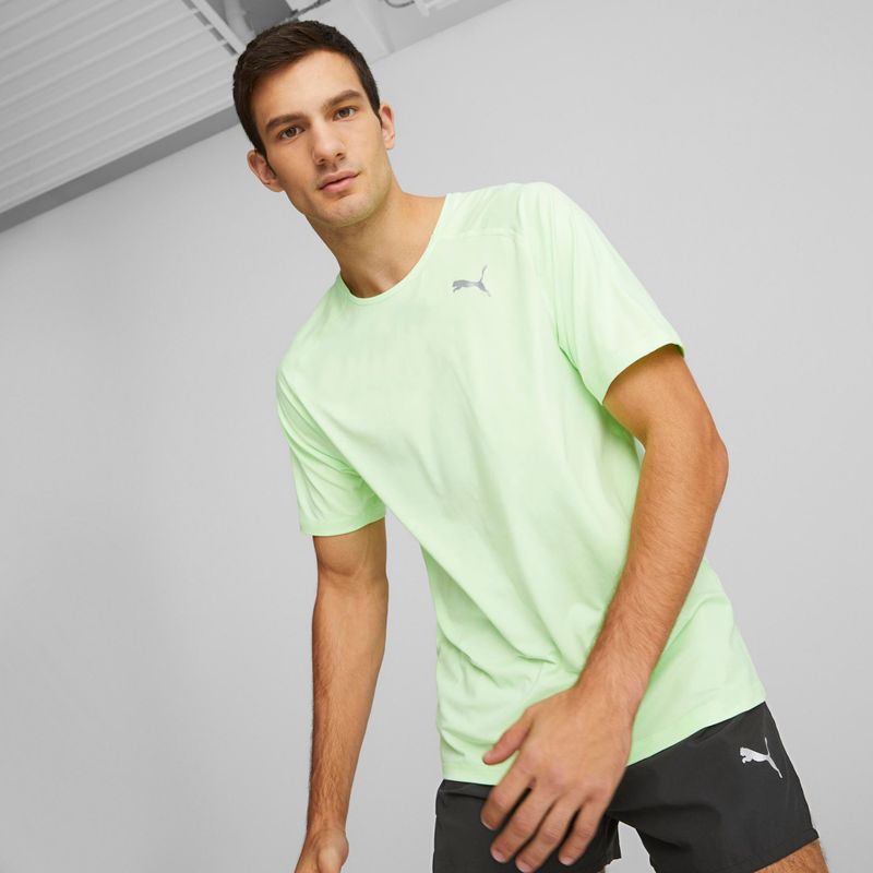 Férfi futópóló PUMA Run Cloudspun zöld 523269 34 3