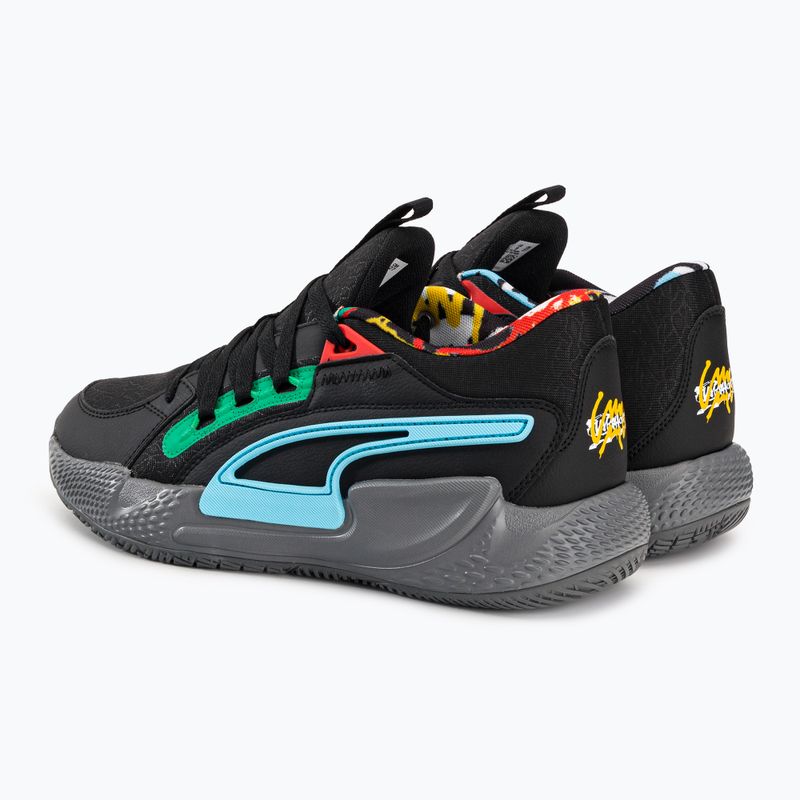 PUMA Court Rider Chaos Block Party férfi kosárlabda cipő fekete 378265 01 6
