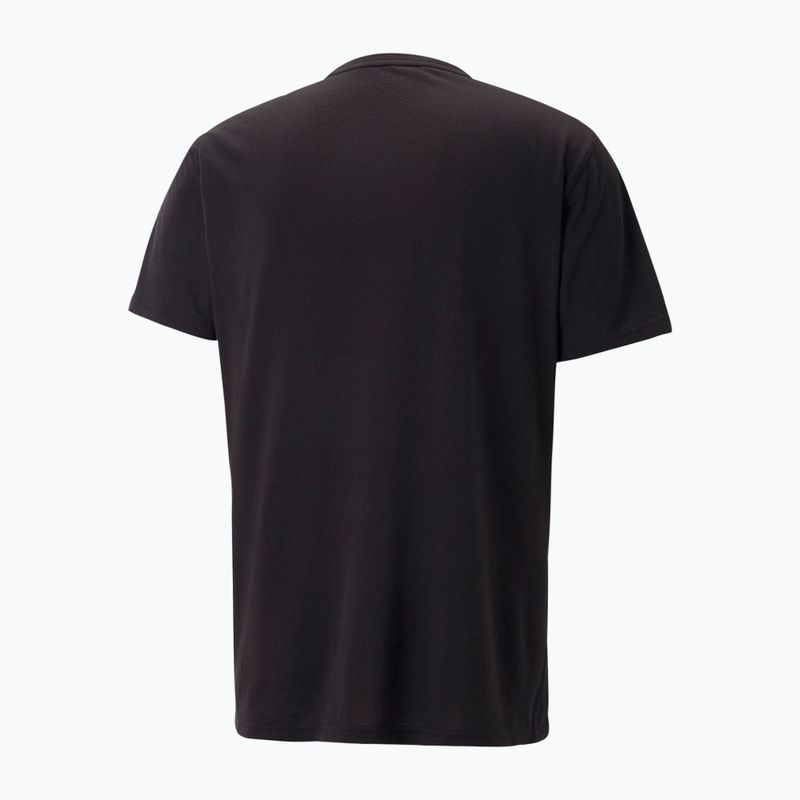 Férfi PUMA Graphic Tee Edzőpóló fekete 523414 01 2