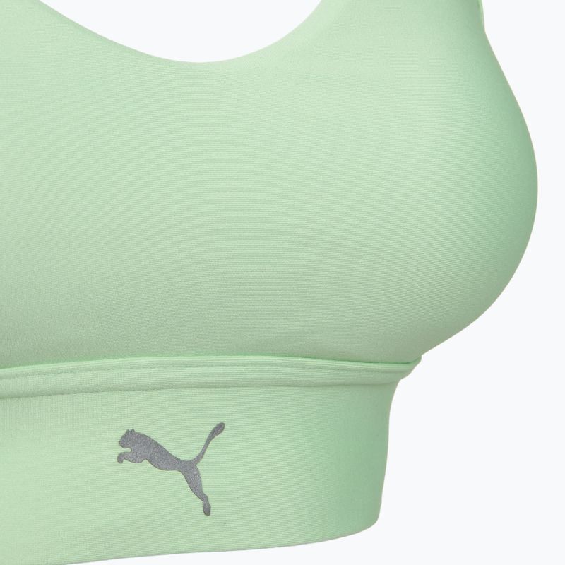 Női futó melltartó Puma High Impact Ultraform Running Bra green/silver 3