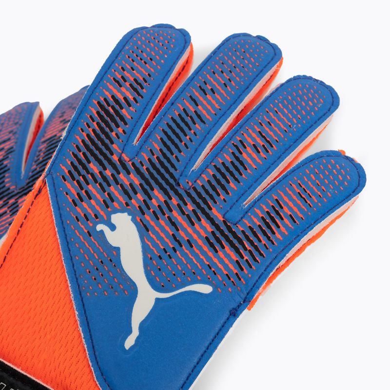 PUMA gyermek kapuskesztyű Ultra Grip 4 RC ultra narancssárga/kék csillogás 4