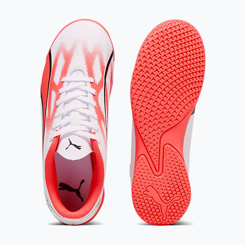 PUMA Ultra Play IT Jr gyermek futballcipő puma fehér/puma fekete/tűz orchidea 14