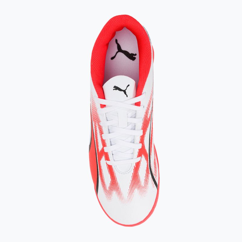 PUMA Ultra Play IT Jr gyermek futballcipő puma fehér/puma fekete/tűz orchidea 6