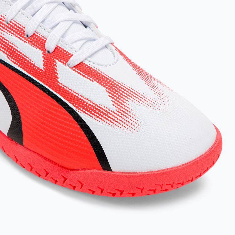 PUMA Ultra Play IT Jr gyermek futballcipő puma fehér/puma fekete/tűz orchidea 7
