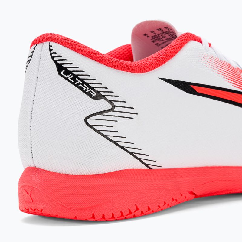 PUMA Ultra Play IT Jr gyermek futballcipő puma fehér/puma fekete/tűz orchidea 9
