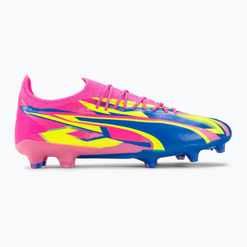 Férfi futballcipő PUMA Ultra Ultimate Energy FG/AG világító rózsaszín/ultrakék/sárga riasztás 2
