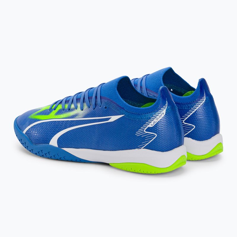 Férfi PUMA Ultra Match IT futballcipő ultra kék/puma fehér/pro zöld 3