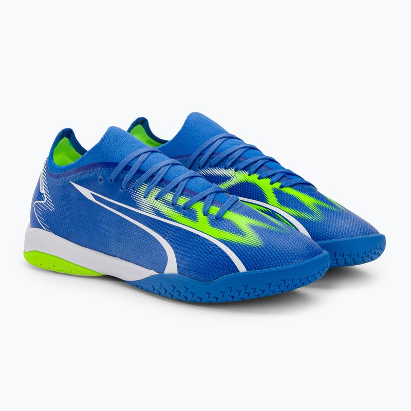 Férfi PUMA Ultra Match IT futballcipő ultra kék/puma fehér/pro zöld 4