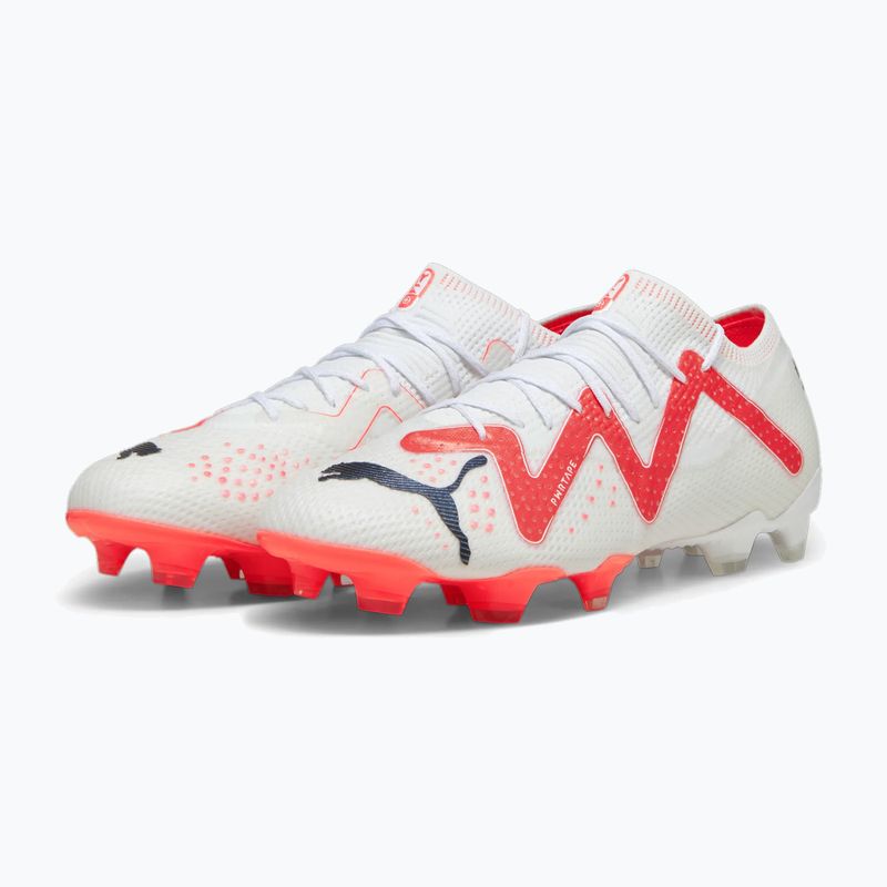 Férfi futballcipő PUMA Future Ultimate Low FG/AG puma fehér/puma fekete/tűz orchidea 12