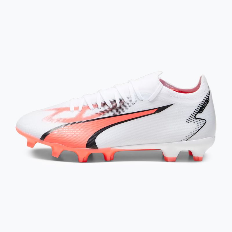 PUMA Ultra Match FG/AG férfi futballcipő puma fehér/puma fekete/tűz orchidea 11