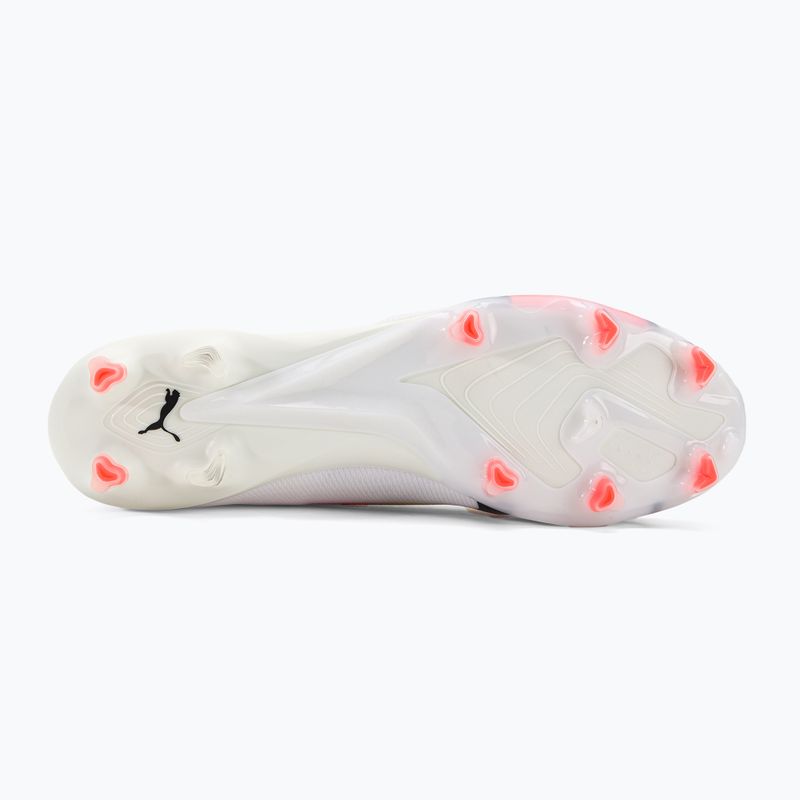 PUMA Ultra Ultimate FG/AG férfi futballcipő puma fehér/fekete/fekete/tűz orchidea 5
