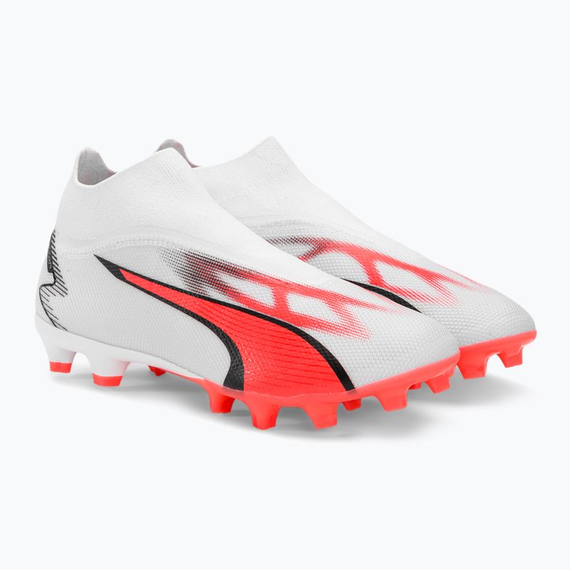 PUMA Ultra Match+ Ll FG/AG férfi futballcipő puma fehér/puma fekete/tűz orchidea 6