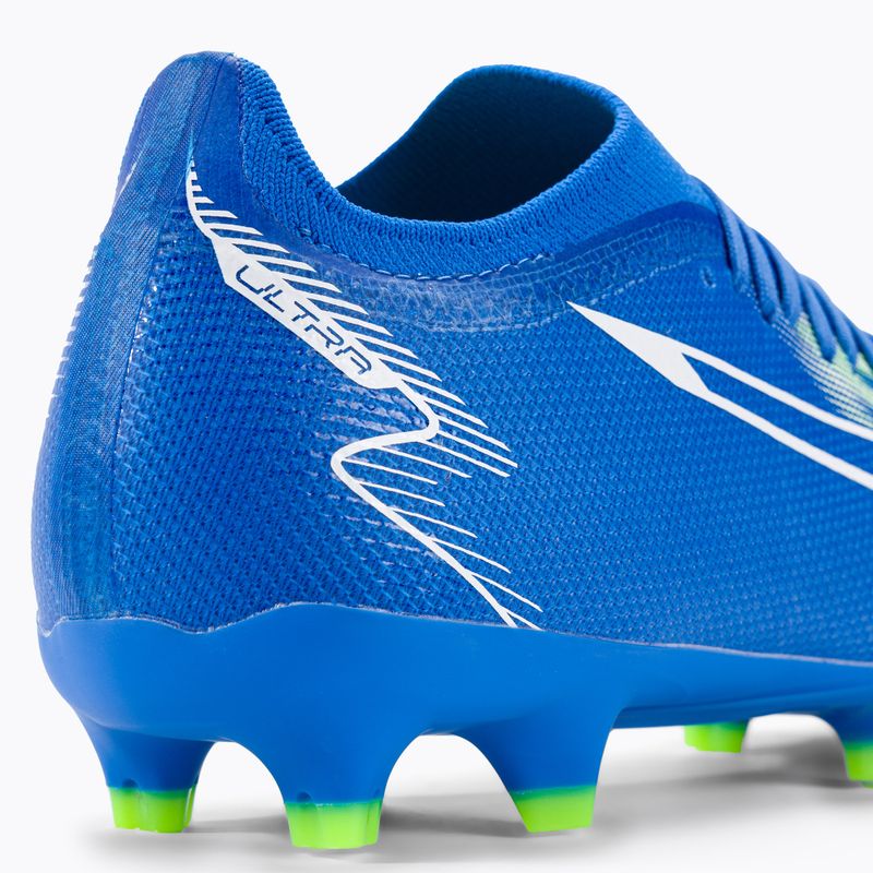 PUMA Ultra Match FG/AG férfi futballcipő ultra kék/puma fehér/pro zöld 9