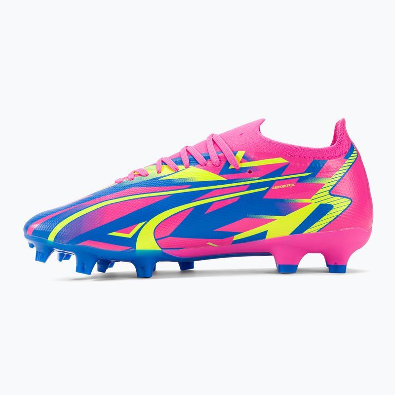 PUMA Ultra Match Energy FG/AG férfi futballcipő világító rózsaszín/sárga riasztás/ultrakék 10
