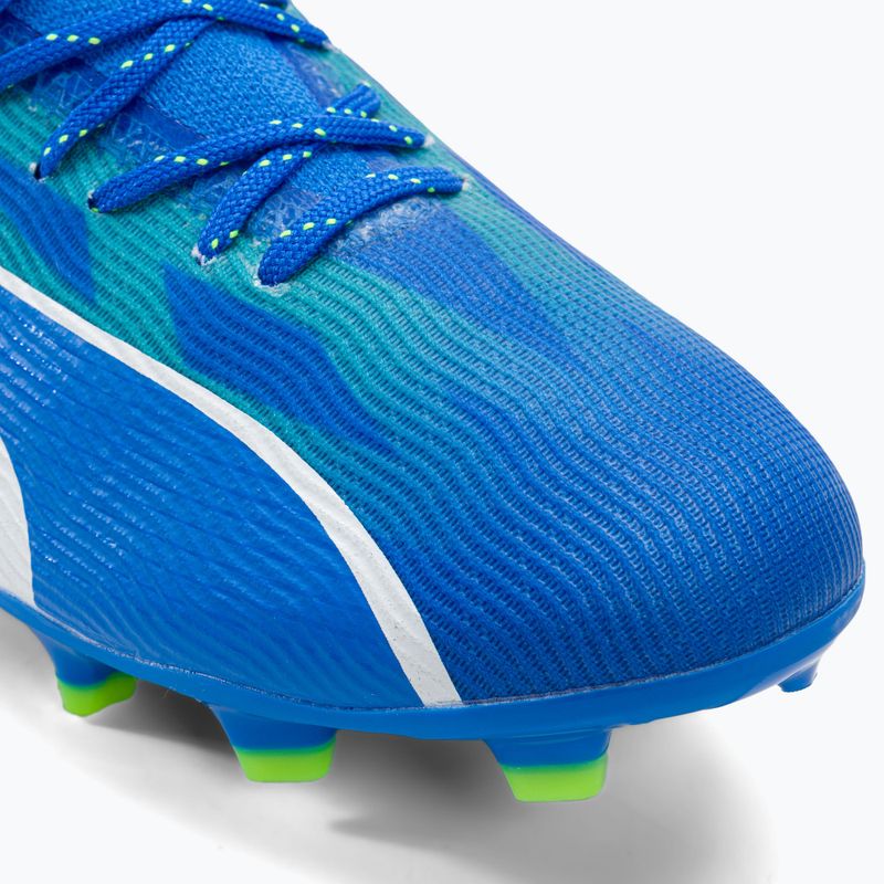 PUMA Ultra Pro FG/AG Jr gyermek futballcipő ultra kék/puma fehér/pro zöld 7