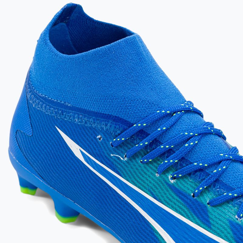 PUMA Ultra Pro FG/AG Jr gyermek futballcipő ultra kék/puma fehér/pro zöld 8