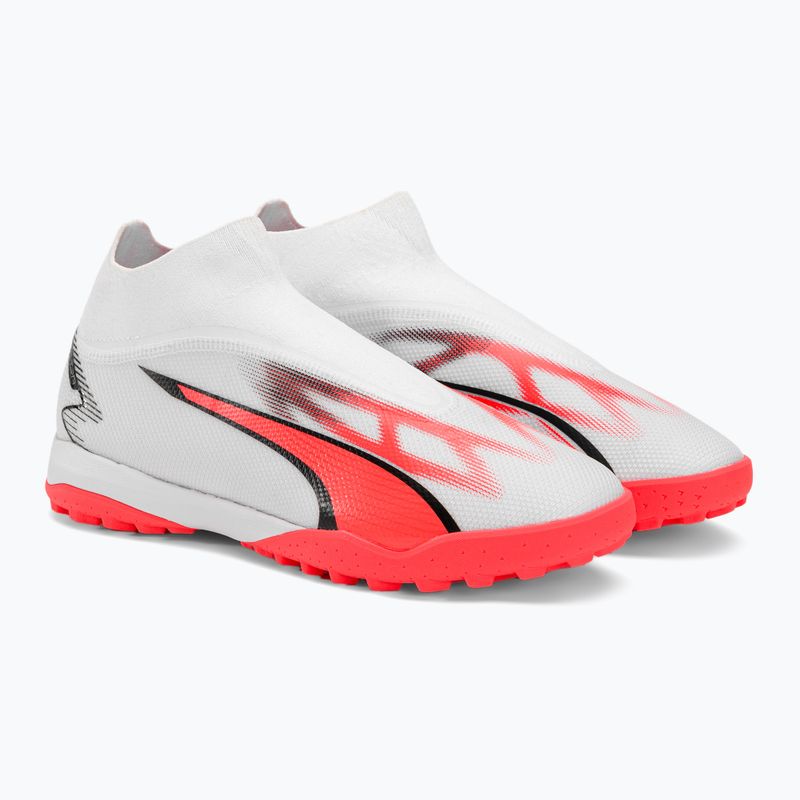 Férfi PUMA Ultra Match+ Ll TT futballcipő puma fehér/puma fekete/tüzes orchidea 4