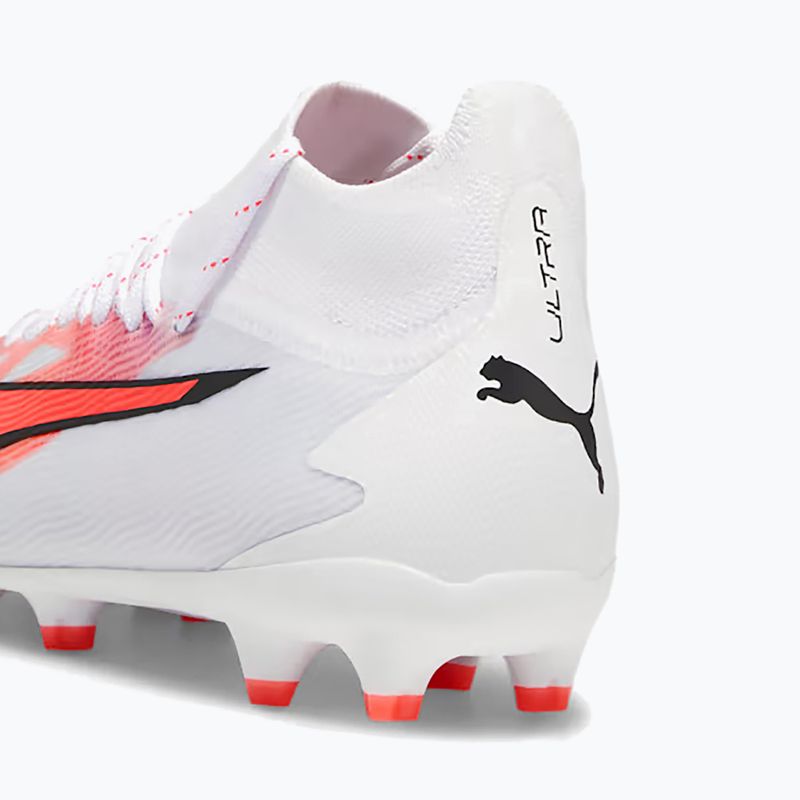 PUMA Ultra Pro FG/AG Jr gyermek futballcipő puma fehér/puma fekete/tűz orchidea 13