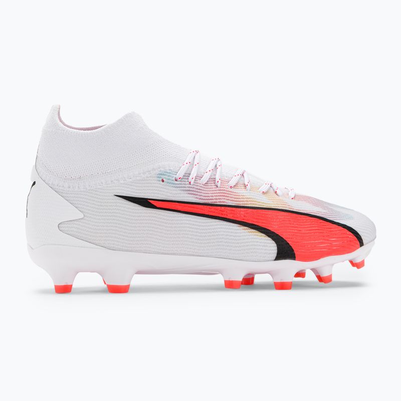 PUMA Ultra Pro FG/AG Jr gyermek futballcipő puma fehér/puma fekete/tűz orchidea 2