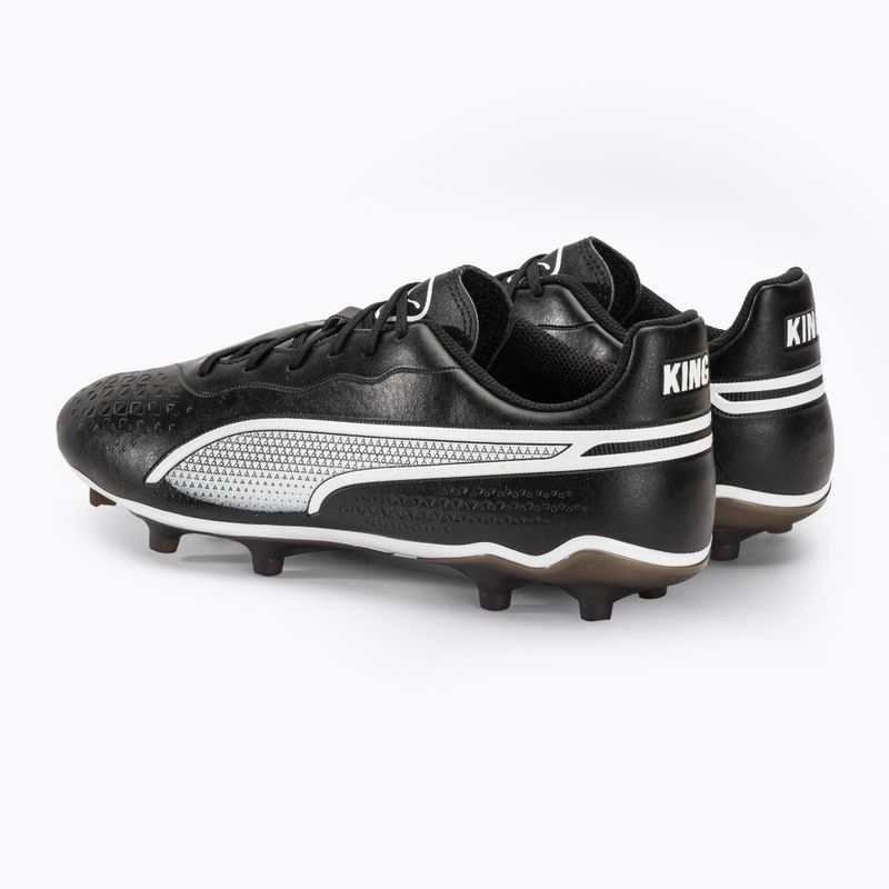 Férfi futballcipő PUMA King Match FG/AG puma fekete/puma fehér 3