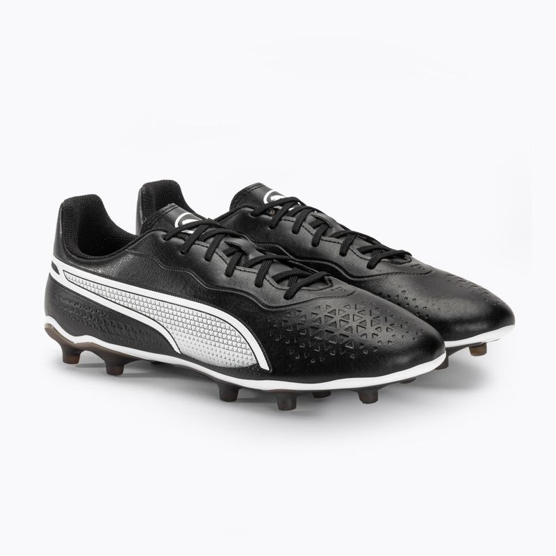 Férfi futballcipő PUMA King Match FG/AG puma fekete/puma fehér 4